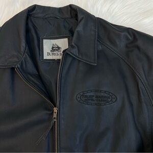 100% Leather RARE & Vintage Trump Marina Hotel Casino Jacket
